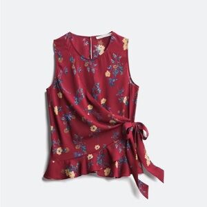 Collective Concepts Red and Blue Blouse